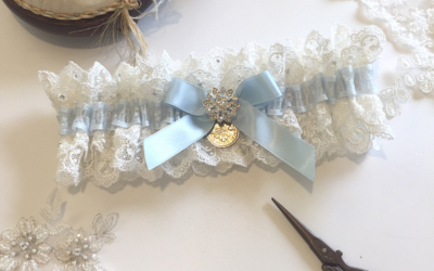 A Lovely Silk Garter Review for the Lucky Sixpence Wedding Garter