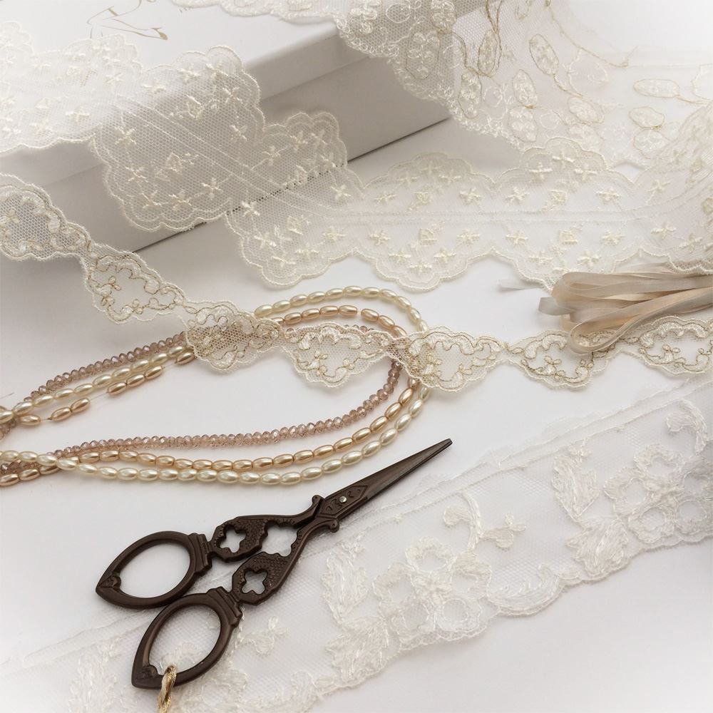 Princess Dianas lace Fewkes Lace, rare Nottingham lace