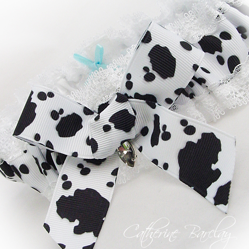 Black and White Dalmatian Garter