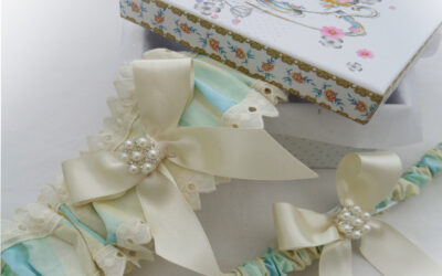 Vintage Edwardian Stripe Garter For Theresa’s Wedding