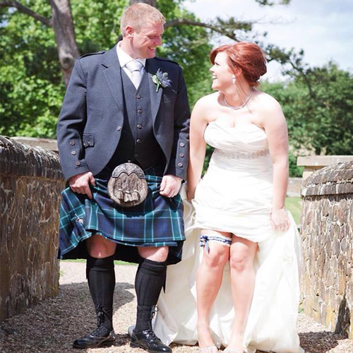 Glasgow rangers wedding garter