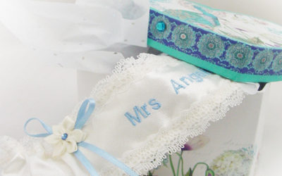 Silk Garters Review of the Personalised Ivory Silk Satin Wedding Garter
