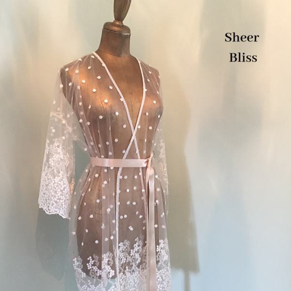 Lace robe brides honeymoon