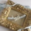 Modern Blue wedding garter mia